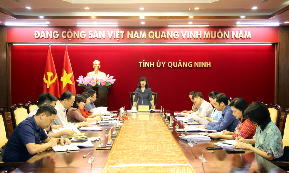 Thường trực Tỉnh ủy cho ý kiến về sử dụng, tinh giản biên chế