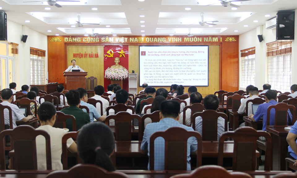 Hải Hà: Tập huấn cho lực lượng tham mưu, giúp việc Ban Chỉ đạo 35 