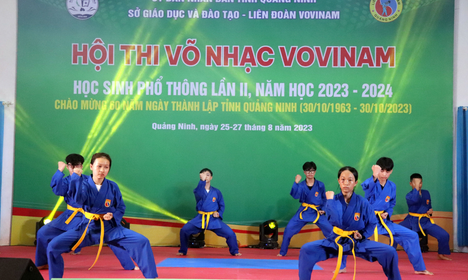 Khai mạc hội thi Võ nhạc Vovinam Quảng Ninh lần 2 năm 2023