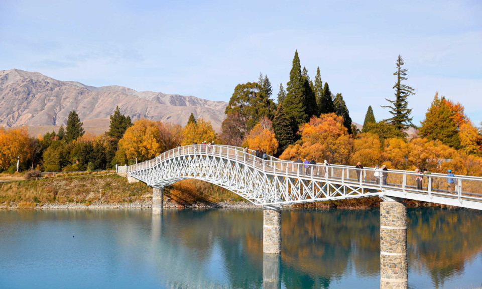 Mùa thu thơ mộng bên hồ Tekapo, New Zealand