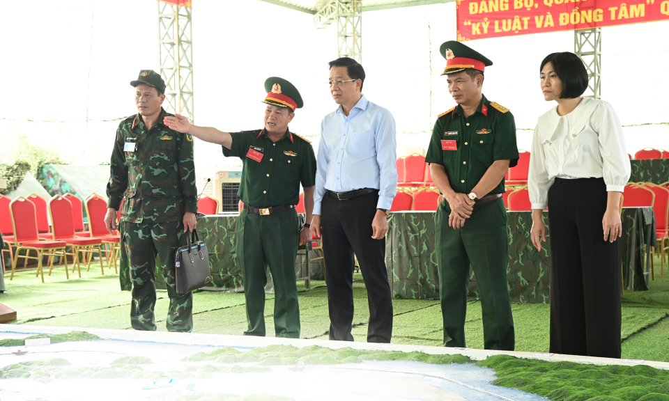 Khai mạc diễn tập khu vực phòng thủ huyện Đầm Hà năm 2023