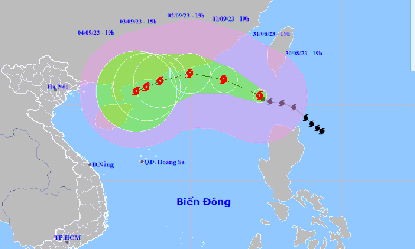 Bão cấp 16 vào Biển Đông