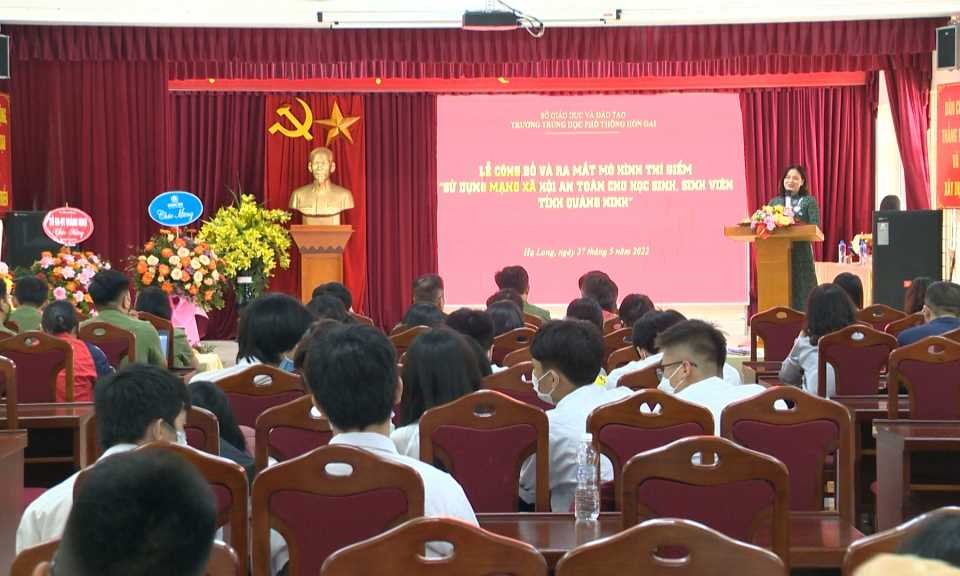 Ra mắt mô hình thí điểm “Sử dụng mạng xã hội an toàn cho học sinh, sinh viên tỉnh Quảng Ninh”