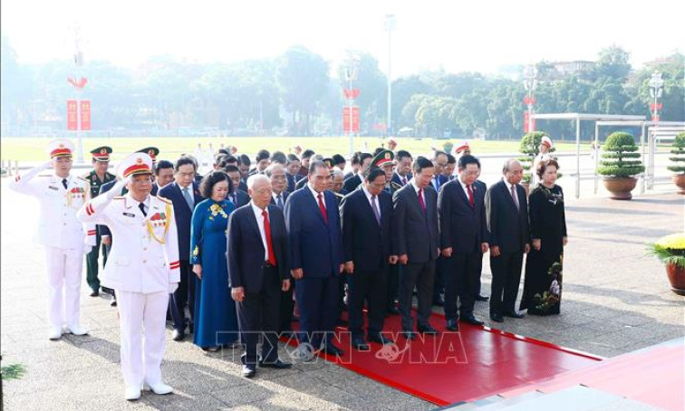 Lãnh đạo Đảng, Nhà nước vào Lăng viếng Bác nhân dịp 78 năm Quốc khánh 2/9