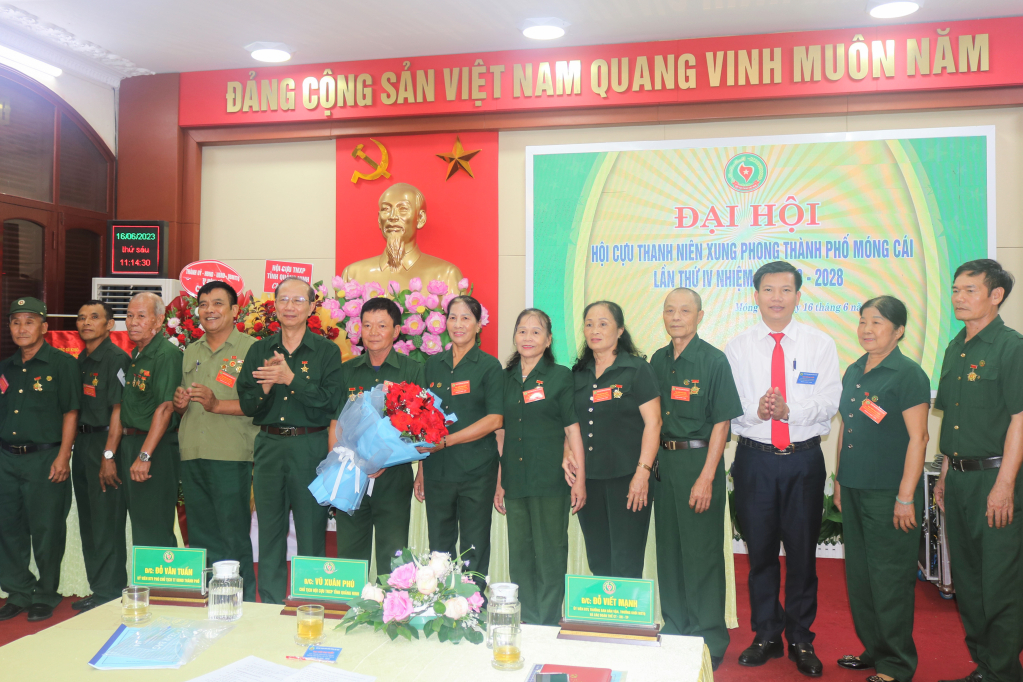 Hội Cựu TNXP TP Móng Cái tổ chức Đại hội Đại biểu lần thứ IV, nhiệm kỳ 2023-2028. Ảnh: Thu Hằng (Trung tâm TT-VH Móng Cái).