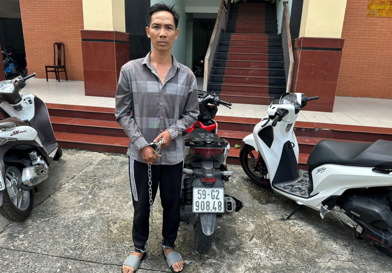 Đối tượng Nguyễn Hữu Trường gây ra vụ cướp giật tài sản từng có 2 tiền án.