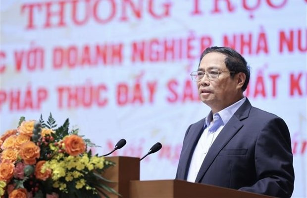 PM chairs meeting to seek solutions to improve State-owned enterprises' performance hinh anh 1