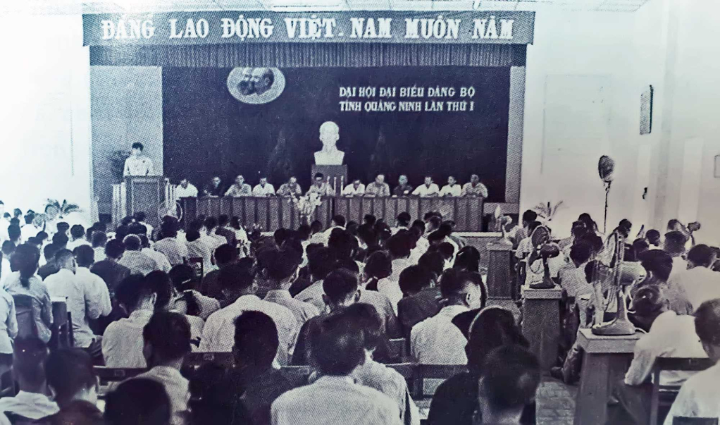 Đại hội Đại biểu Đảng bộ tỉnh Quảng Ninh lần thứ I (1969-1971). Ảnh: Bảo tàng Quảng Ninh