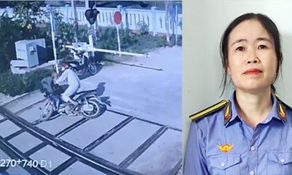 Nữ nhân viên đường sắt lao mình cứu người trước mũi tàu hỏa