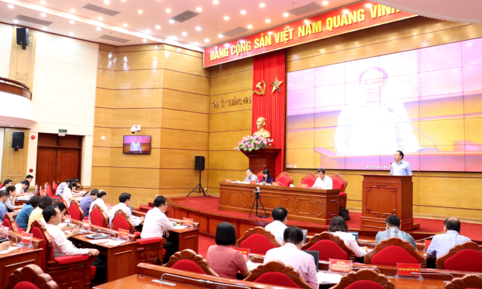 Sơ kết 3 năm thực hiện Chỉ thị số 41-CT/TU của BTV Tỉnh ủy