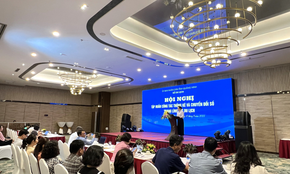 Hội nghị tập huấn công tác Thống kê và Chuyển đổi số trong lĩnh vực du lịch