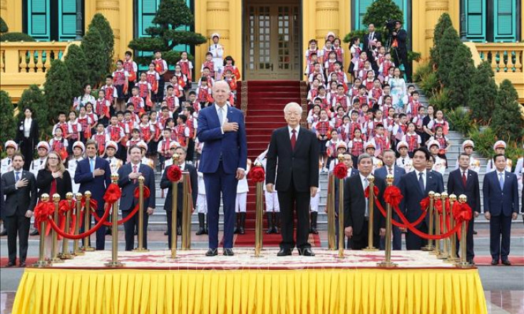 Lễ đón chính thức Tổng thống Hoa Kỳ Joe Biden thăm cấp Nhà nước tới Việt Nam