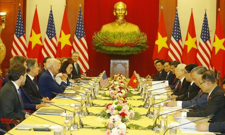 Tổng Bí thư Nguyễn Phú Trọng hội đàm với Tổng thống Hoa Kỳ Joe Biden