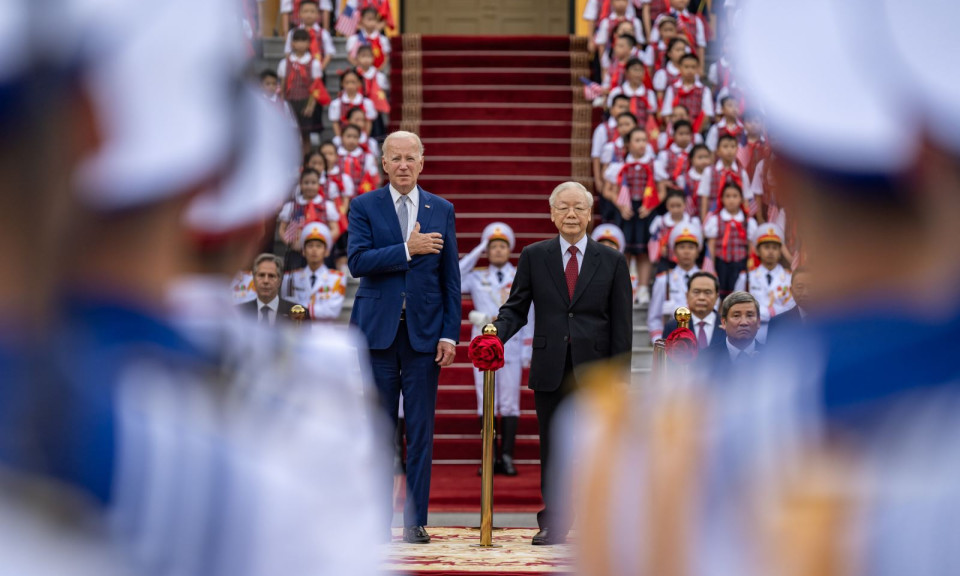 Tài khoản mạng xã hội của Tổng thống Biden đăng hình ảnh về ngày đầu tiên thăm Việt Nam