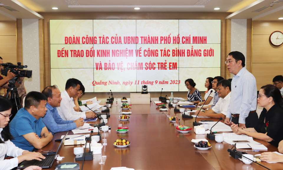 Quảng Ninh - TP Hồ Chí Minh: Trao đổi kinh nghiệm về công tác bình đẳng giới, bảo vệ, chăm sóc trẻ em