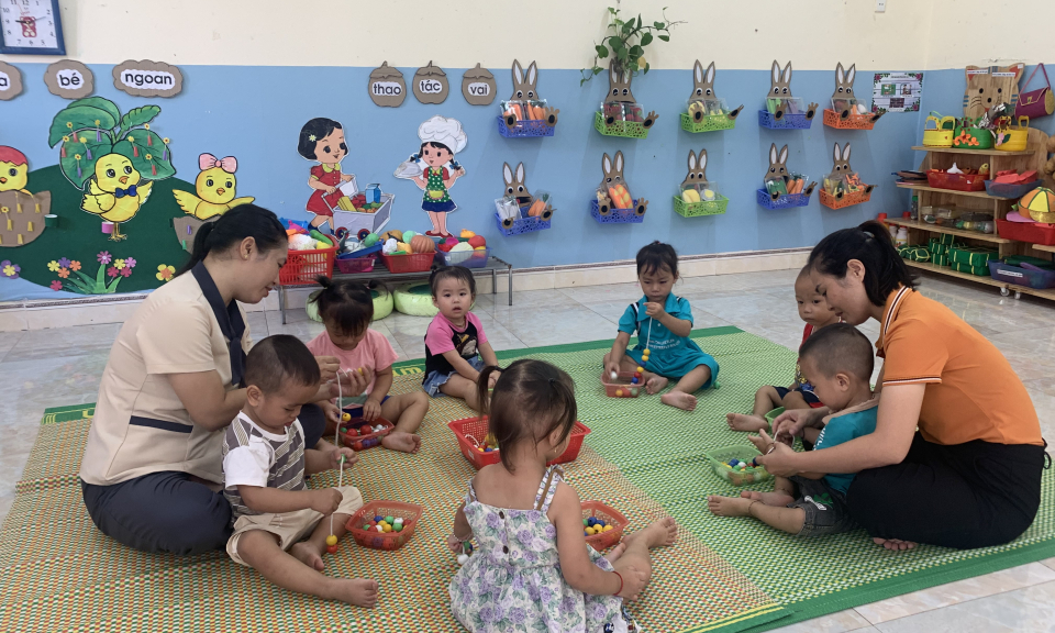 Tiên Yên: Xây dựng trường mầm non lấy trẻ làm trung tâm