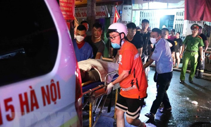 Khoảng 40 người thương vong trong vụ cháy ở chung cư quận Thanh Xuân