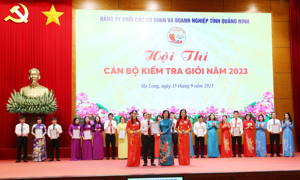 Đảng ủy Khối các cơ quan và doanh nghiệp tỉnh: Hội thi cán bộ kiểm tra giỏi năm 2023 