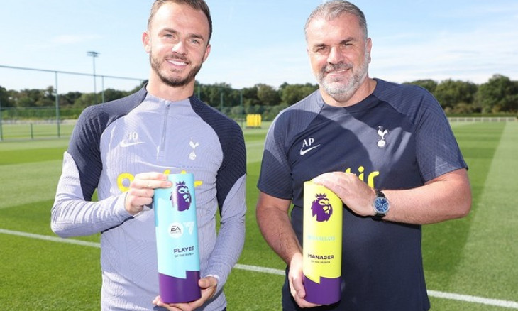 Tottenham giành cú đúp giải thưởng tháng 8 ở Premier League