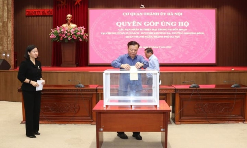 Hà Nội: Hơn 68 tỷ đồng hỗ trợ nạn nhân vụ cháy chung cư mini ở phố Khương Hạ
