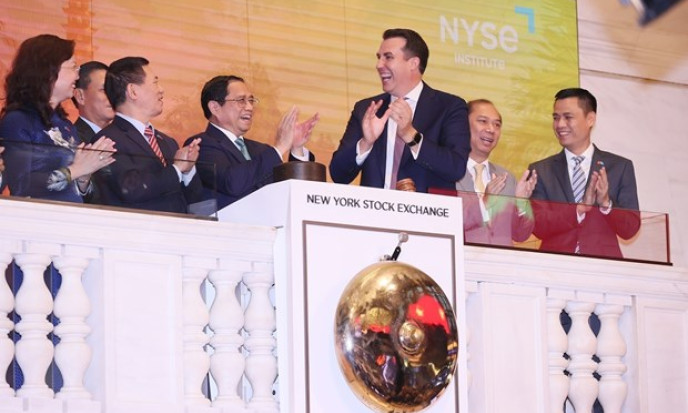 Thủ tướng rung chuông mở đầu phiên giao dịch Sàn Chứng khoán New York