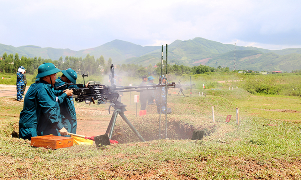 Quảng Ninh đạt giải Nhì diễn tập chiến thuật và hội thi bắn đạn thật lực lượng phòng không