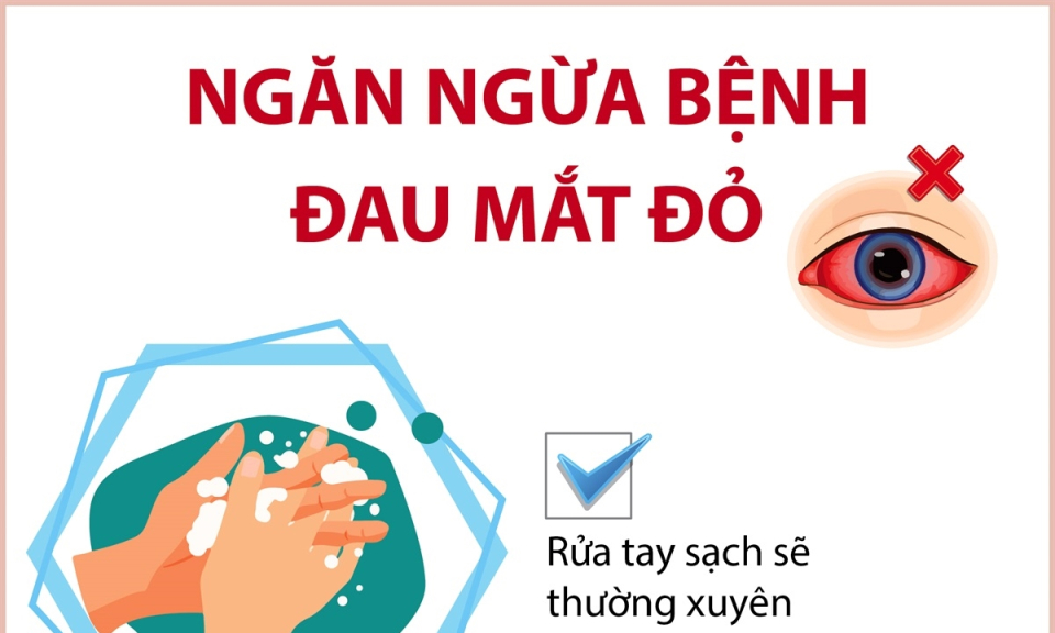 Những việc làm đơn giản giúp ngăn ngừa bệnh đau mắt đỏ