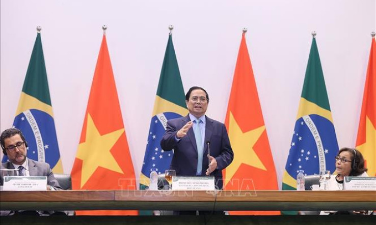 Thủ tướng Phạm Minh Chính phát biểu chính sách tại Bộ Ngoại giao Brazil