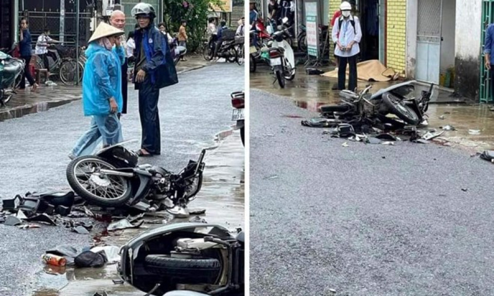 Tai nạn giao thông trên đường đi học về, một học sinh ở Nam Định tử vong
