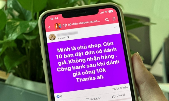 Nhiều người mất tiền vì chiêu trò đặt hộ đơn online