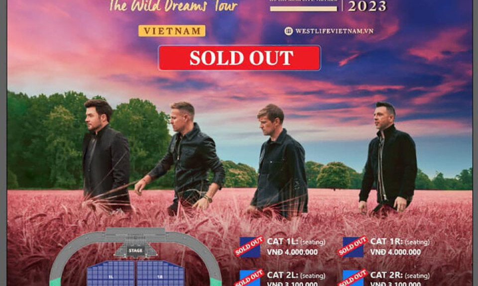 Concert của Westlife 'cháy vé' sau vài tiếng mở bán, BTC đưa ra lời cảnh báo