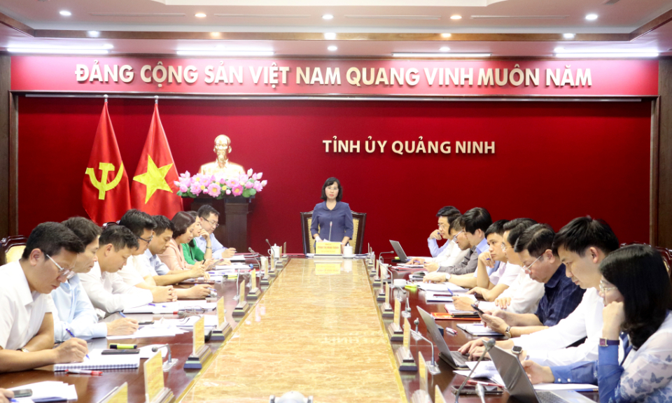 Thường trực Tỉnh ủy giao ban với Bí thư cấp ủy các địa phương