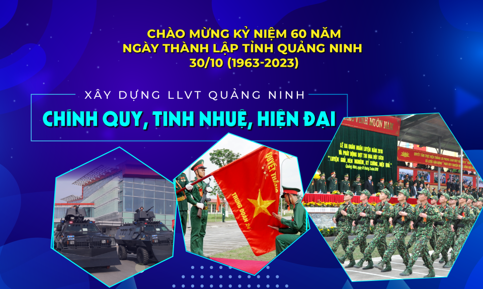 Xây dựng LLVT Quảng Ninh chính quy, tinh nhuệ, hiện đại