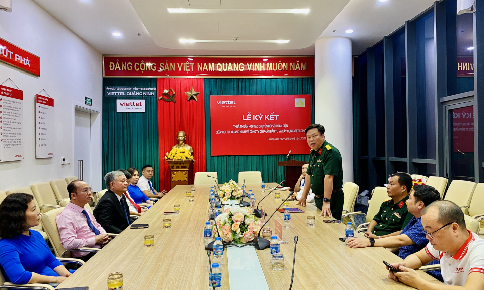 Viettel Quảng Ninh-Công ty CP Đầu tư và Xây dựng Việt Long: Hợp tác toàn diện về chuyển đổi số