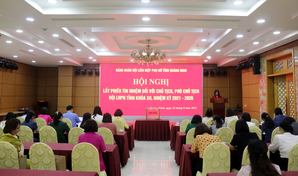 Hội LHPN tỉnh tổ chức hội nghị Ban Chấp hành để lấy phiếu tín nhiệm. ...