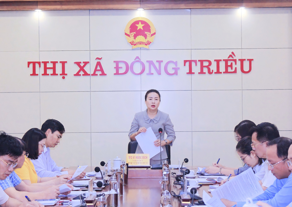 Đồng chí Vi Ngọc Bích, Ủy viên BTV Tỉnh ủy, Phó Chủ tịch Thường trực HĐND tỉnh kết luận buổi làm việc.