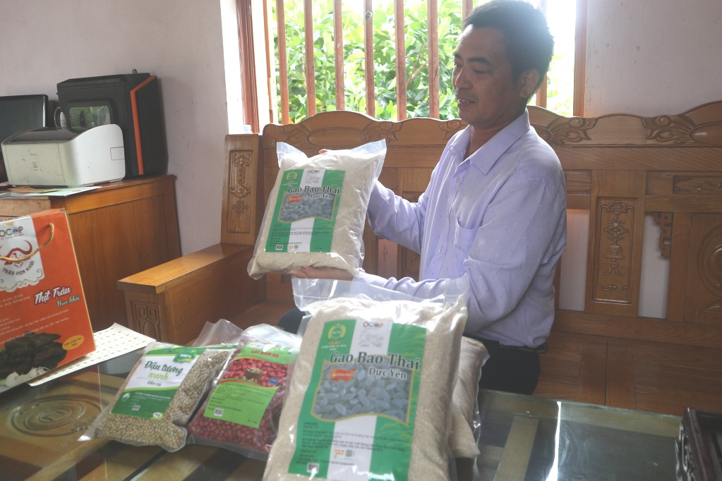 Sản phẩm gạo bao thai của HTX Tuấn Hùng (huyện Đầm Hà) đạt chứng nhận OCOP 3 sao.