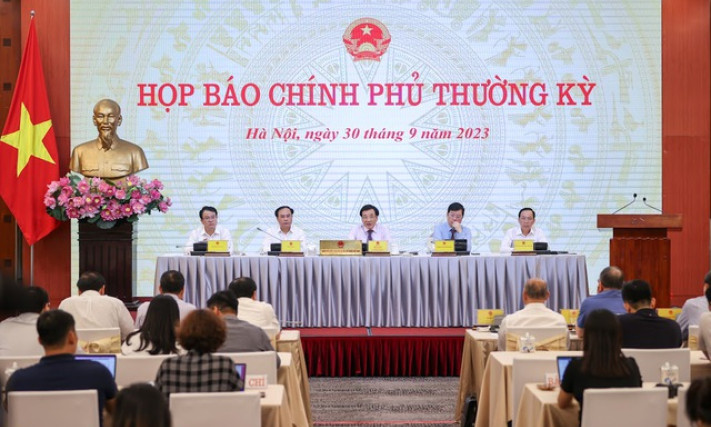 Họp báo Chính phủ thường kỳ tháng 9/2023