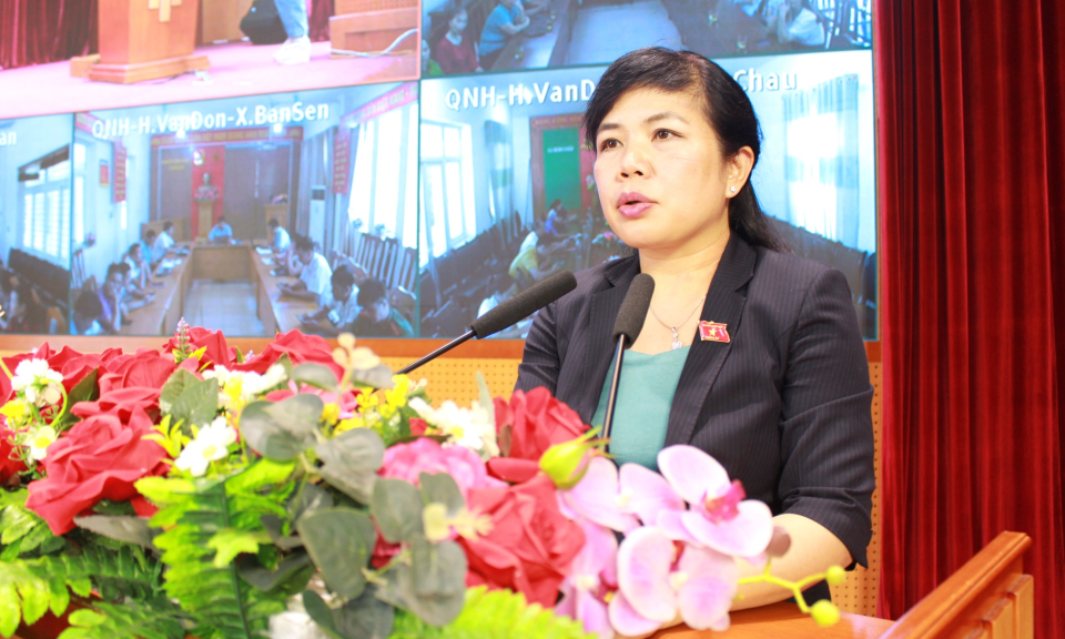 Đại biểu Quốc hội tỉnh tiếp xúc cử tri huyện Vân Đồn trước Kỳ họp thứ 6