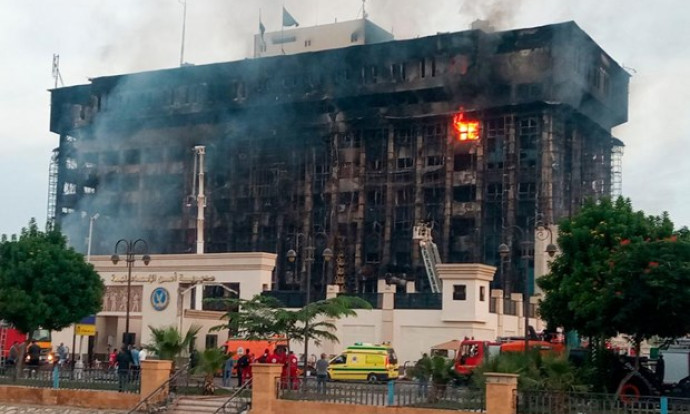 38 người bị thương trong vụ cháy trụ sở cảnh sát ở Ai Cập