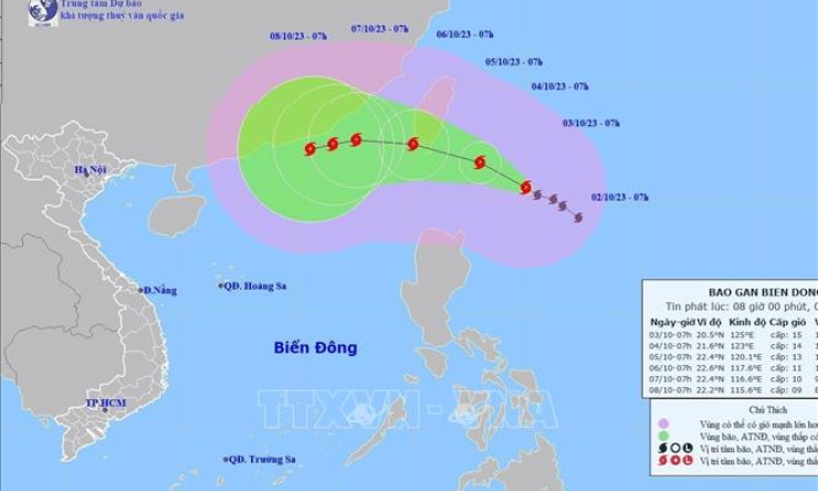 Các tỉnh từ Quảng Ninh đến Khánh Hòa chủ động ứng phó với diễn biến bão KOINU