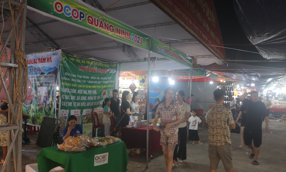 Hội chợ OCOP kết hợp thương mại huyện Đầm Hà năm 2023