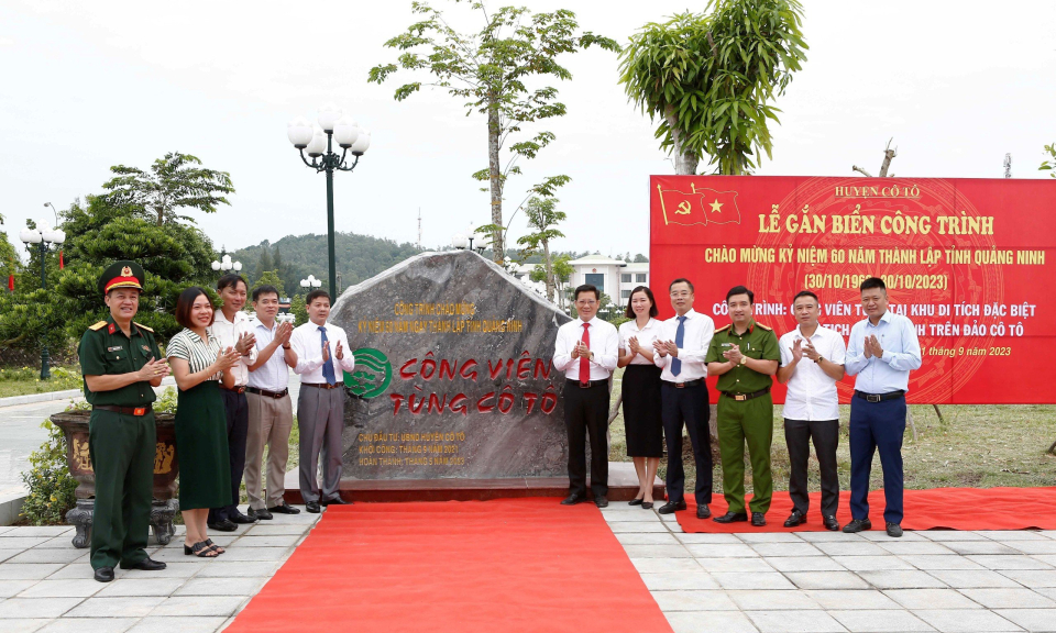Cô Tô: Hoàn thành gắn biển các công trình chào mừng 60 năm thành lập tỉnh 