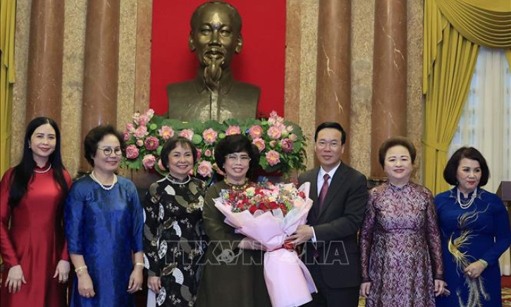 Chủ tịch nước Võ Văn Thưởng gặp mặt các nữ doanh nhân tiêu biểu