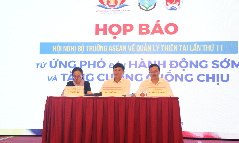 Việt Nam chủ trì tổ chức Hội nghị Bộ trưởng ASEAN về Quản lý thiên tai