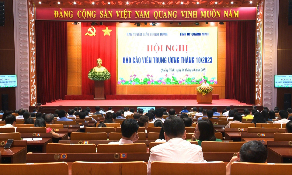 Hội nghị Báo cáo viên Trung ương tháng 10/2023