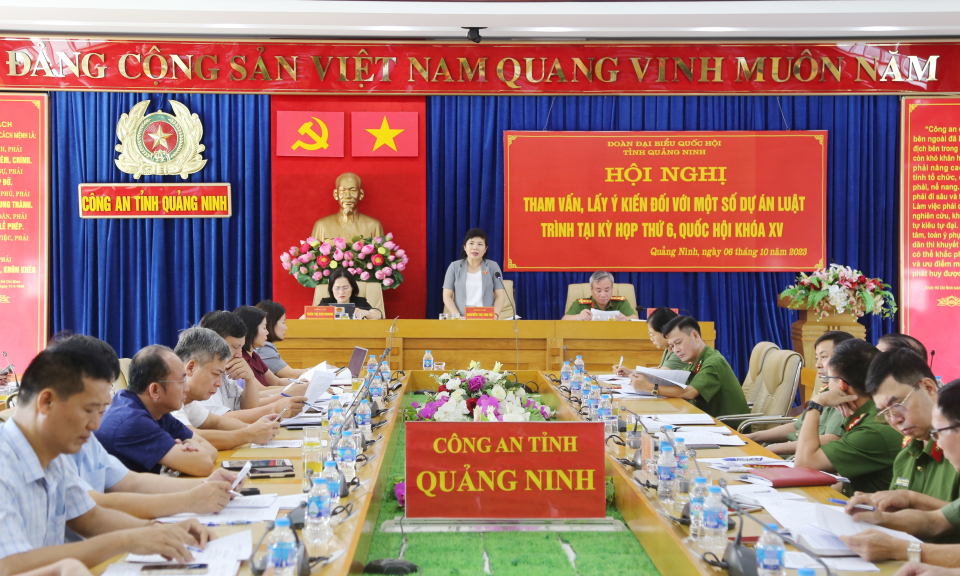 Đoàn ĐBQH tỉnh lấy ý kiến đối với một số dự án luật trình tại Kỳ họp thứ 6, Quốc hội khóa XV