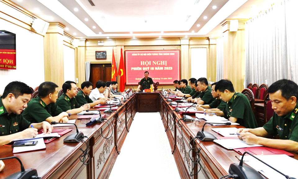 Đảng ủy BĐBP tỉnh triển khai nhiệm vụ công tác 3 tháng cuối năm