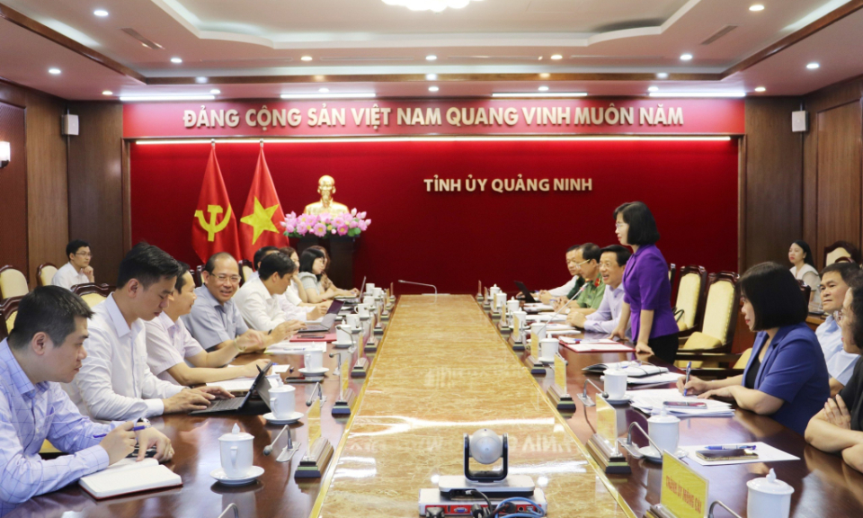 Ủy ban Trung ương MTTQ Việt Nam làm việc với Thường trực Tỉnh ủy Quảng Ninh