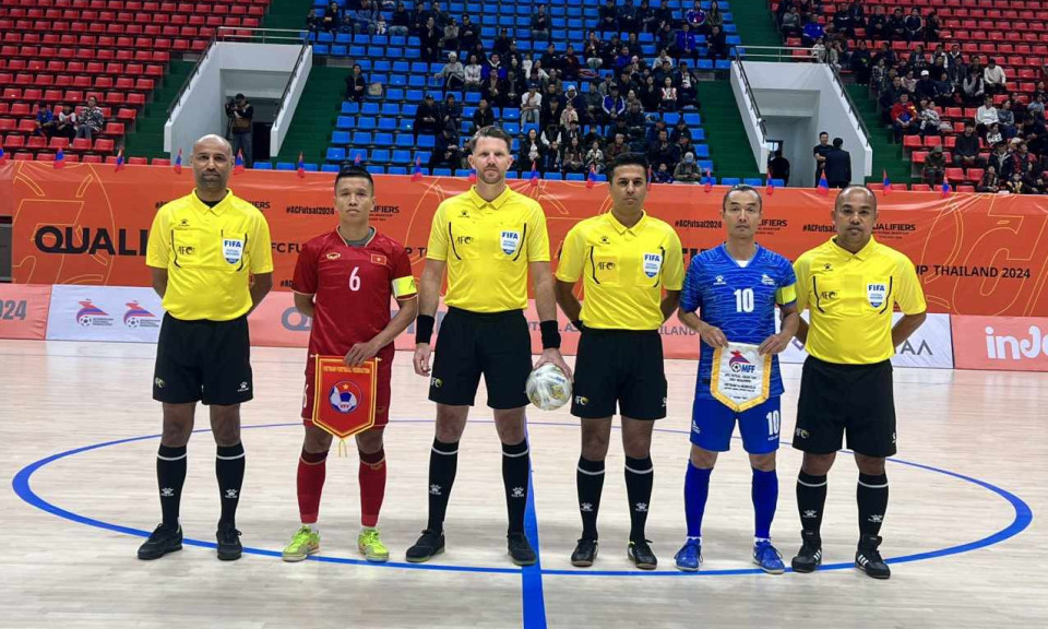 Tuyển futsal Việt Nam thắng tưng bừng trận ra quân giải châu Á